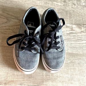 Vans lace up low top sneaker 13Y - light black denim look